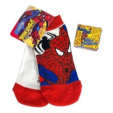 Marvel Spiderman SOCKS  MAGIC TOWEL Boys 6-8.5 Sock  Expandable Washcloth Kids