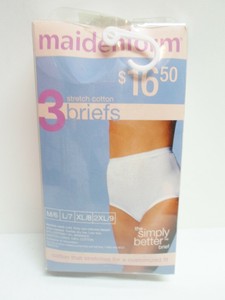 maidenform briefs xl9 stretch cotton