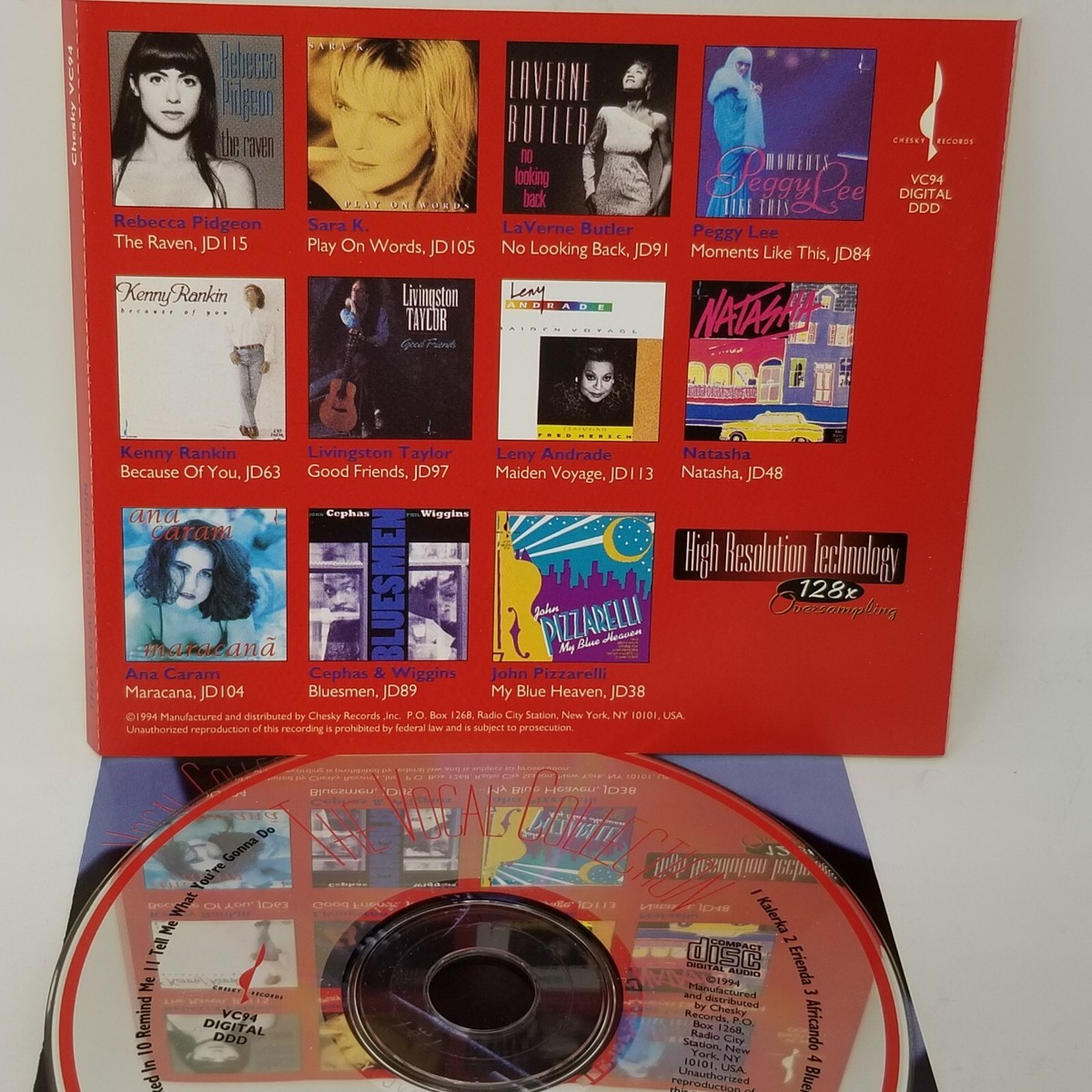 The Vocal Collection vc94 CD & Case Near Mint + Free Outer Sleeve