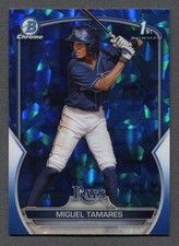 2023 Bowman Chrome Sapphire Prospects #BCP-179 Miguel Tamares 1st