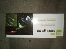 New One Stop Gardens 3pc solar light set walkway lights