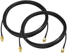 2, SMA Male to SMA Female RG174 3m Antenna Cable for 4G LTE Router Gateway Modem