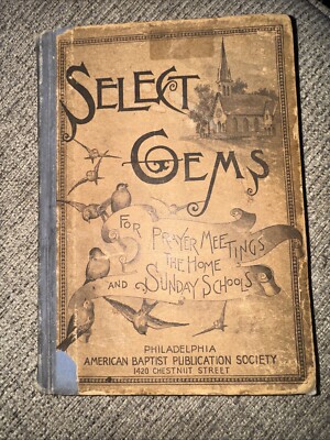 Select Gems For Prayer Meetings The Home And Sunday School Music Vintage 1889
