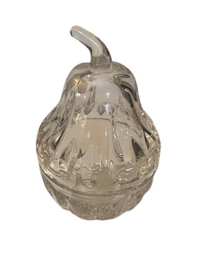 Vintage Nachtmann Crystal Pear Shaped Sugar Jelly Bowl Germany