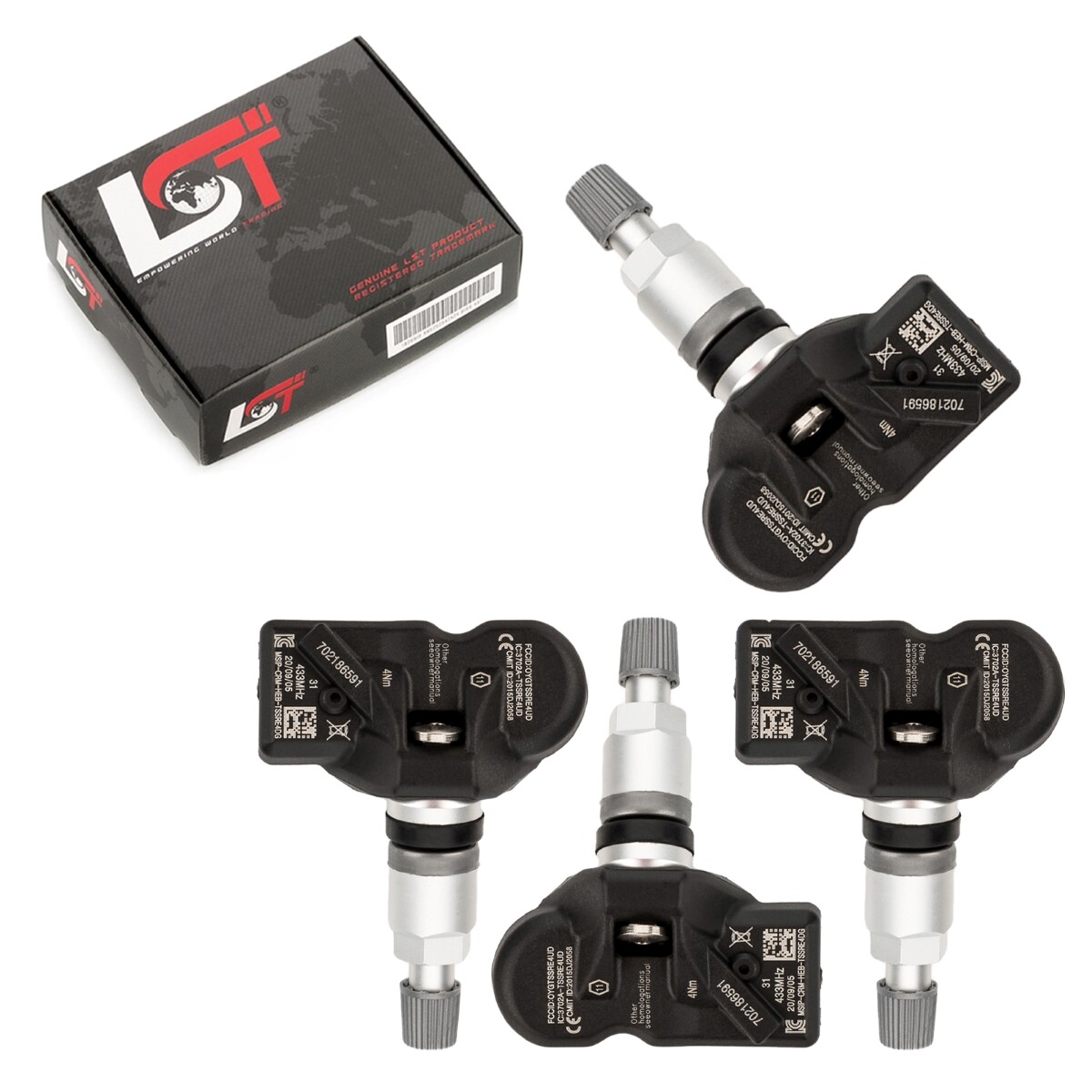 4x Tyre Pressure Control System Rdci Sensor 5Q0907275B for Porsche Macan 95B