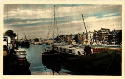 CPA AK AMSTERDAM Amstel mit magerer Brücke. NIEDERLANDE (624947)