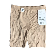 Jockey Generation Slipshort Mid Length Women's Size Med No Chafe Smoothing Beige