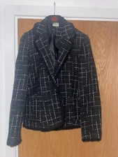 Womens thin threaded checkered jacket