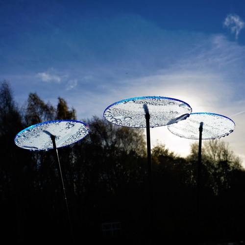 "Grande set di 3 ""Dischi solari"" ornamentali decorazione giardino" - Foto 16 di 30