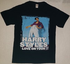 HARRY STYLES Love On Tour 2021 Size Small Black T-Shirt A