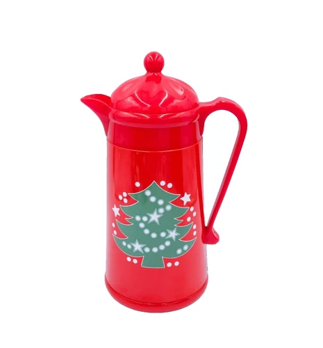 Waechtersbach CHRISTMAS TREE Plastic Thermos Carafe & Lid MINT Red