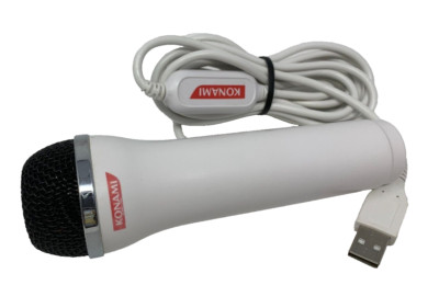 Konami Guitar Hero Microphone White USB Wii PS2 PS3 XBOX 360 Logitech Rock Band