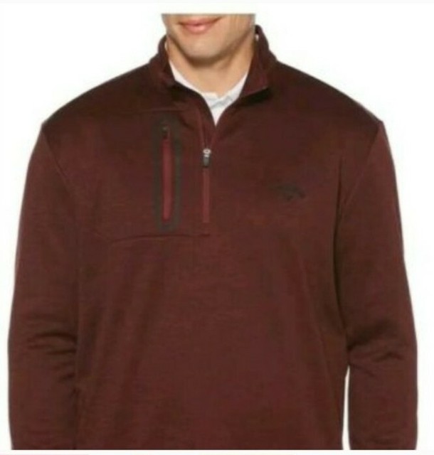 Callaway Men's Tech Fleece Quarter Zip Pullover Size XL for sale online