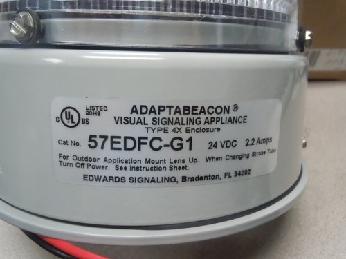 Edwards Signaling 57EDFC-G1 24 volt dc strobe double flash - Picture 4 of 4