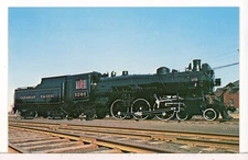 1967 - CP Class G5-a #1201 at Angus Shops Montreal QC CA Railroad Postcard