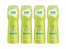 Ban 16662 Roll On Antiperspirant Deodorant - 3.5oz (4 Pack)