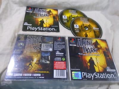 Alone in the Dark New Nightmare PS1 (KOMPLETT) Black Label ITALIENISCHE VERSION