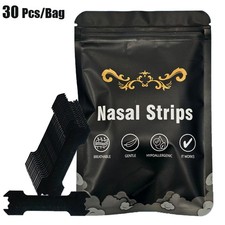 Extra Strength Anti Snoring Nasal Strips 30 Pieces for Better Breathing Sleep