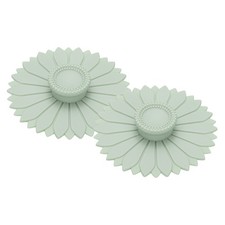 2Pcs Silicone Cup Cover, 4.1" Mug Cover for Cups Glass Cups Light Green