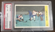1958-59 Parkhurst #35 Jacques Plante PSA 6 Canadiens