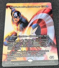 Magic Gathering MTG Marvel Eternal Captain America First Avenger Borderless 0088
