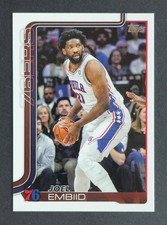 2025-26 Topps Basketball Base 22 Joel Embiid - Philadelphia 76ers