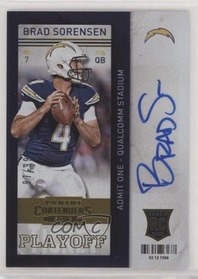 2013 Panini Contenders 97/99 Brad Sorensen #111 Auto RC 0jd0