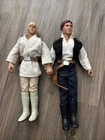 Vintage Star Wars Han Solo And Luke Skywalker 12”Doll Hasbro 1992