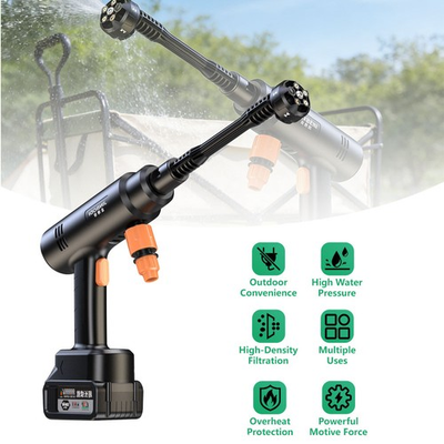 #ad #ad 21V 300W Portable High Pressure Car Washer Rechargeable Car Washing Gun $40.98