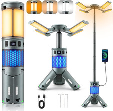 Camping Lights, Rechargeable Telescopic Camping Lights with Stand,12000Mah Campi