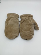 Vintage Wolverine Shearling Lined Leather Mittens Work Gloves Size M