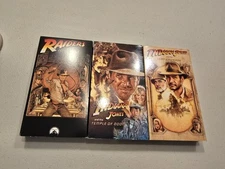 Indiana Jones VHS Collection Raiders Of The Lost Arc Temple Of Doom Last Crusade