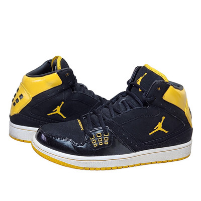 NIKE Air Jordan 1 Flight RARE Sz 9 Retro Black/Varsity Maize Yellow 372704-001