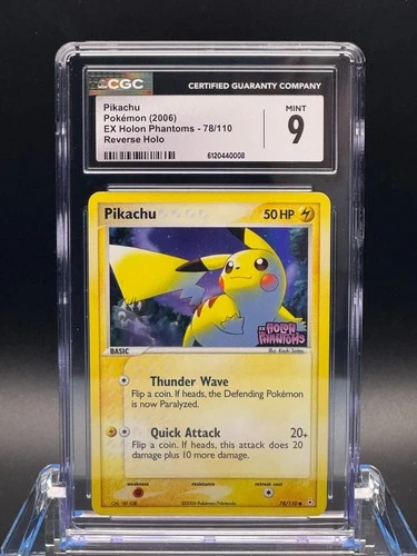 CGC 9 MINT ✨ - Pikachu 78/110 Holon Phantoms Reverse Holo - 2006 Pokemon