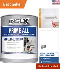 Professional Grade Acrylic Primer, 32 Fl Oz - Ideal for Fast  Reliable Coverage