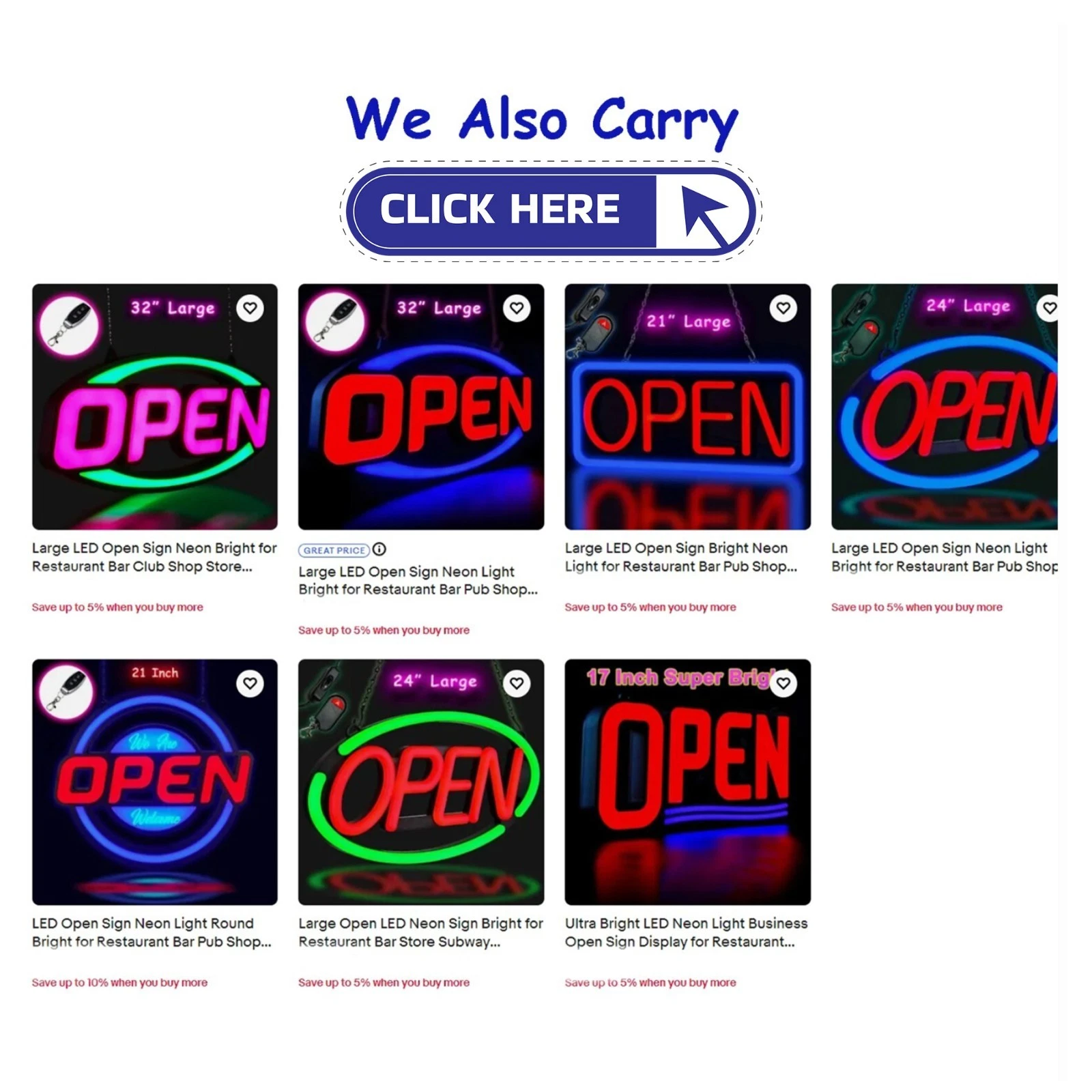 Open Sign for Business