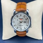 Vintage Refurbished Silver Seiko Automatic Day/Date Japan Men's Wrist Watch