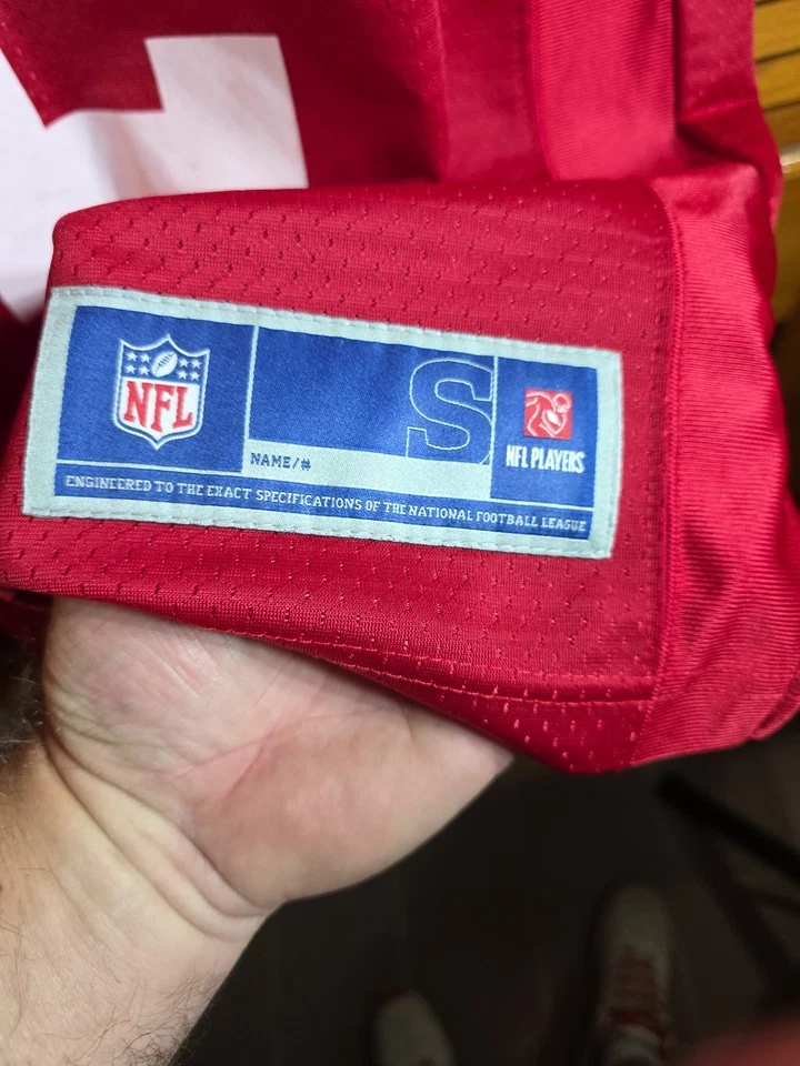 旧金山 49 人队 Blaine Gabbert 红色 NFL 职业队球衣 S 码 — 第 4/4 张图片