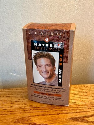 Clairol Natural Instincts Hair Color kit For Men LIGHTEST Brown NEW Sealed Rare