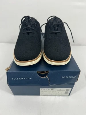 Zapatos Cole Han - Estilo: ZeroGrand Stchlte Wng Ox, Zapatos Negros para Hombre NUEVO - Imagen 1 de 4
