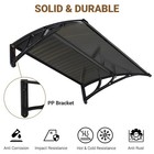 Yescom 2Pcs 39X29" Window Awning Door Canopy Cover UV30+ Patio Outdoor Brown — photo 7