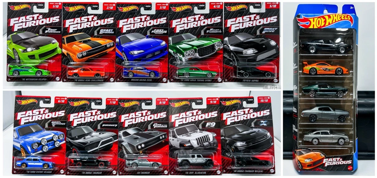 Hot Wheels Fast & Furious Contemporary Manufacture Diecast Cars