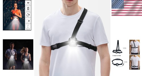 Lightweight Tactical Running Lights for Outdoor Adventures - Rechargeable & Safe - Picture 2 of 13