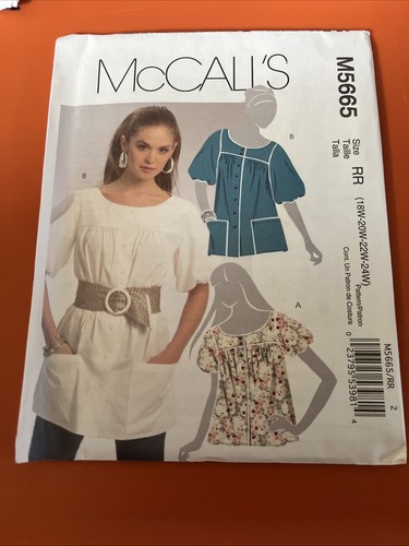 Top McCall's M5665 taglia 18-24
