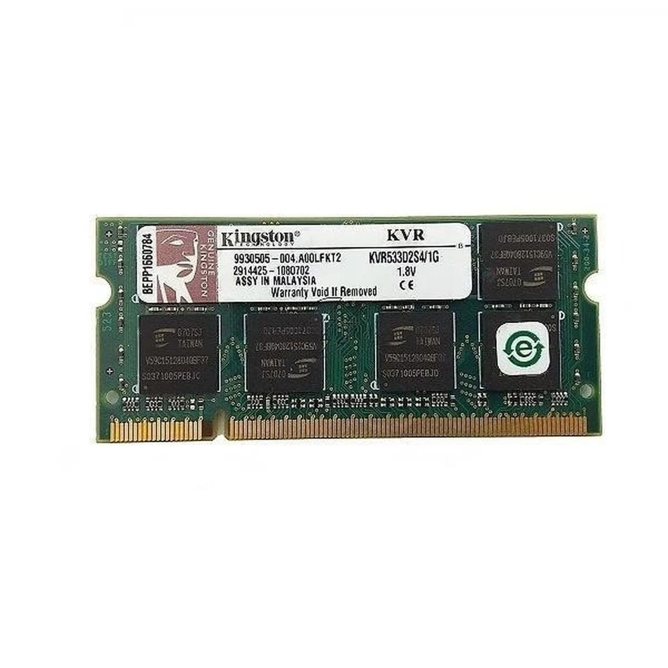 KINGSTON KVR533D2S4/1G DDR2 1GB PC2 533MHZ SODIMM Speicher Modul RAM