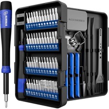 64-Piece Precision Screwdriver Set with Magnetic Tip for Electronics Repair