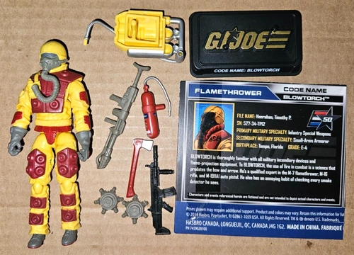 GI Joe 50th Anniversary Blowtorch V4 Complete 2014 Figure G.I.Joe