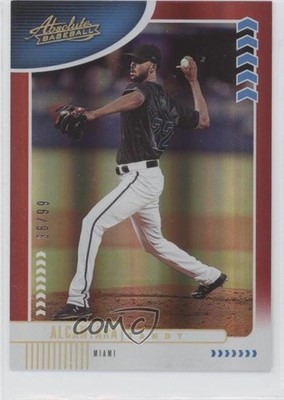 2020 Panini Absolute Spectrum Red 36/99 Sandy Alcantara #56 07rd