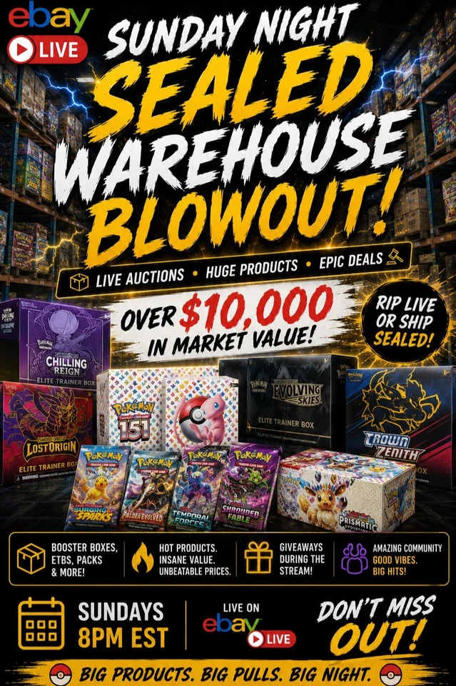 🔥$10,000 SEALED WAREHOUSE BLOWOUT🔥