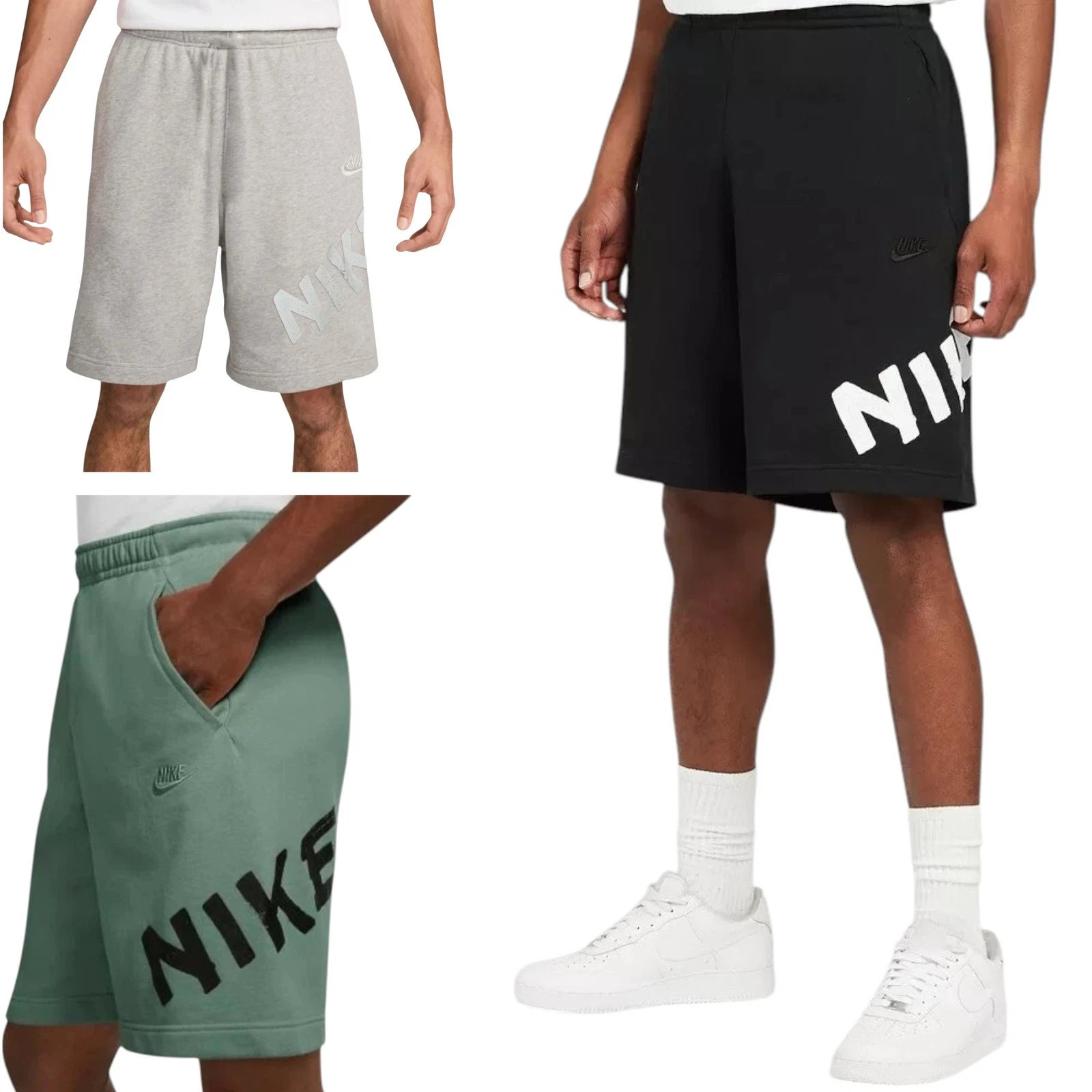 Pantaloncini Nike Uomo Club French Terry Cotone Pantaloncini Palestra Relaxed Fit Bermuda Estivi